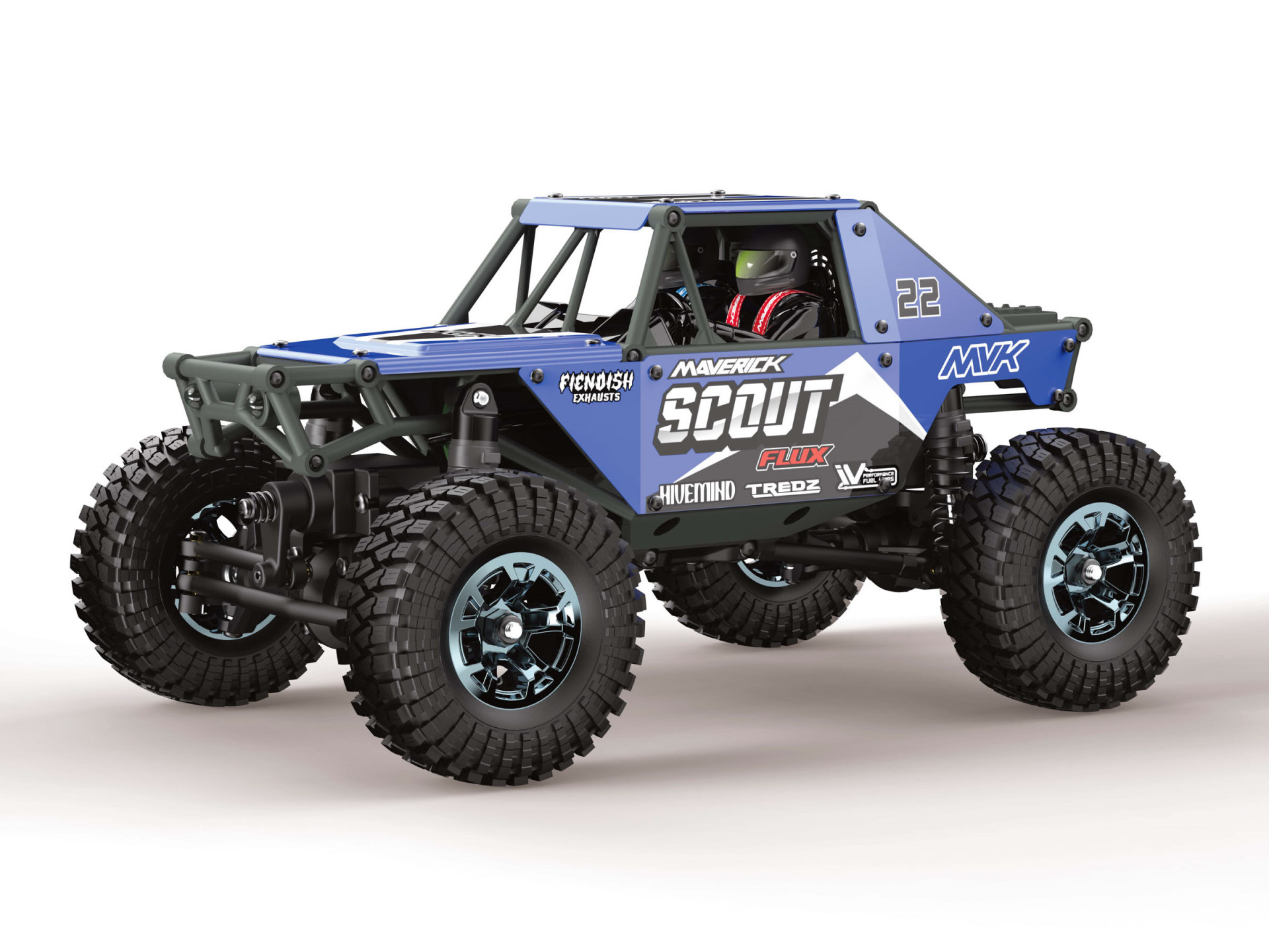 Maverick Scout-24 Flux 1/24th Rock Crawler - Blau 151303 - Abbildung 1