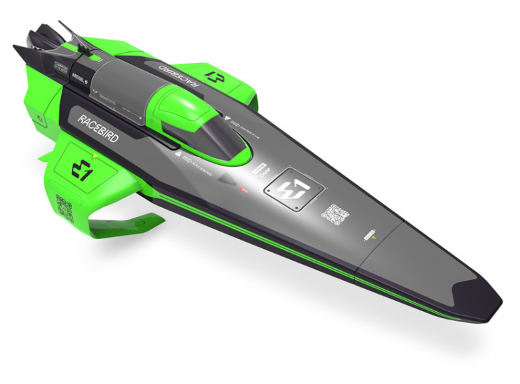 Joysway Racebird Lite E1 Hydrofoil Grün 1/14 Rennboot RTR 8608G