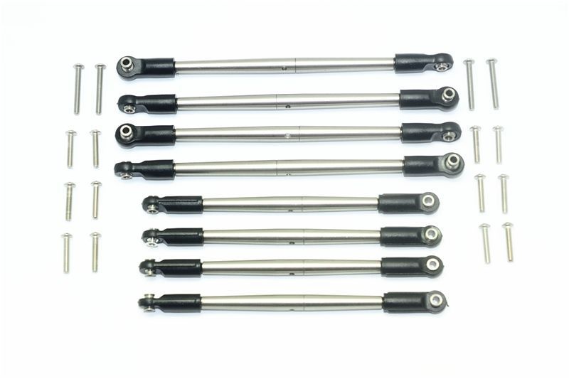 GPM Edelstahl Spurstangen v/h (8 Stk.) Traxxas 1/10 E-Revo