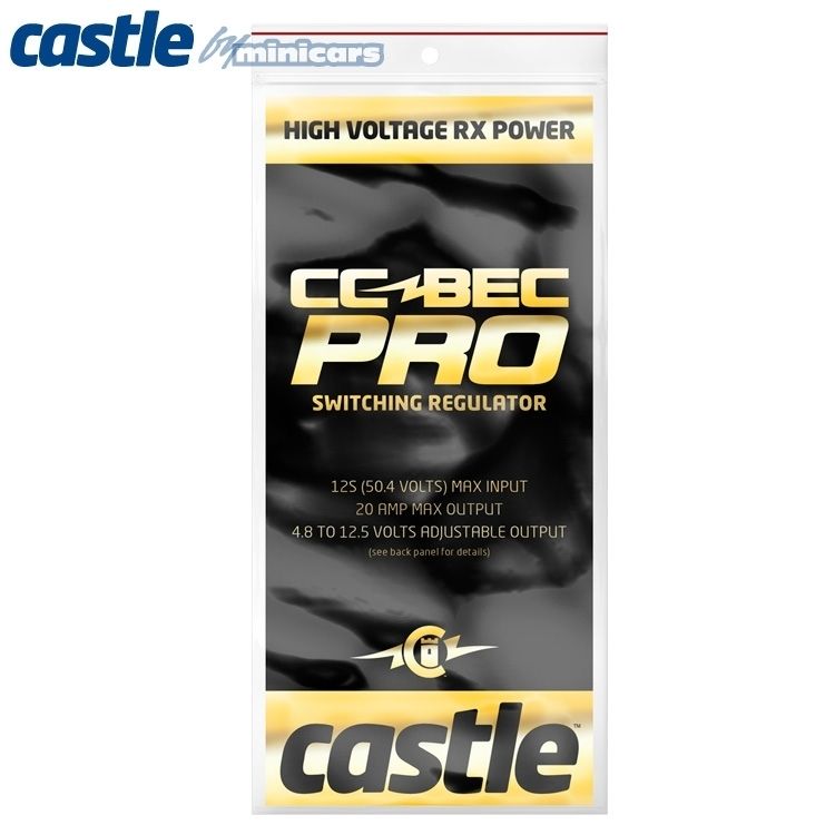 Castle BEC PRO 20A MAX OUTPUT, 12S/50.4V MAX INPUT SWITCH 010-0004-01