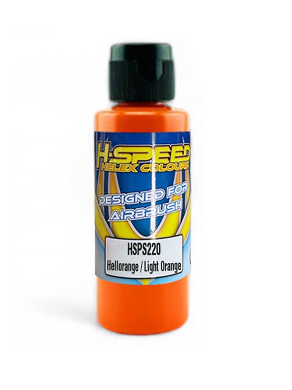 H-SPEED Lexan Airbrush Farbe 60 ml Hellorange / Light Orange HSPS220