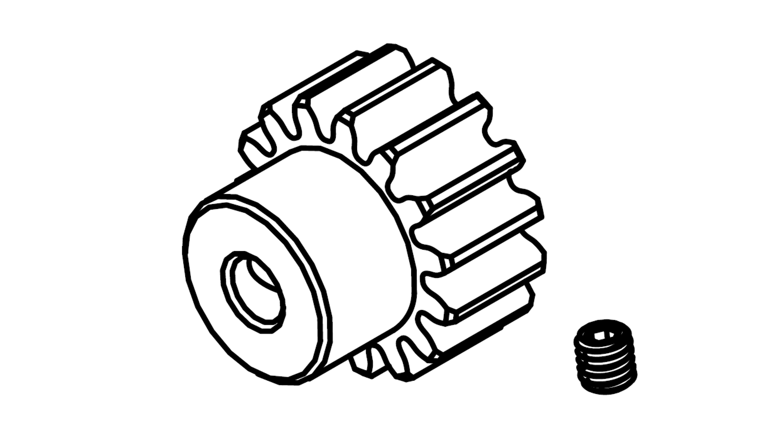 Amewi Motorritzel 16 Zähne Modul 0,8 17223064