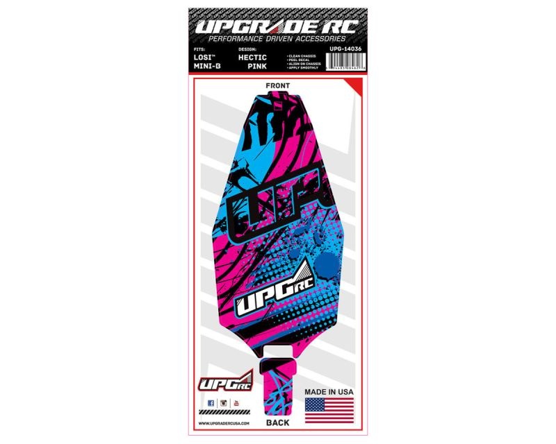 Upgrade RC Chassis Protector (Hectic Pink) (1) für Losi Mini-B