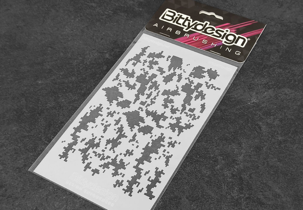 Bittydesign Vinyl stencil - Camo Digi STC-017