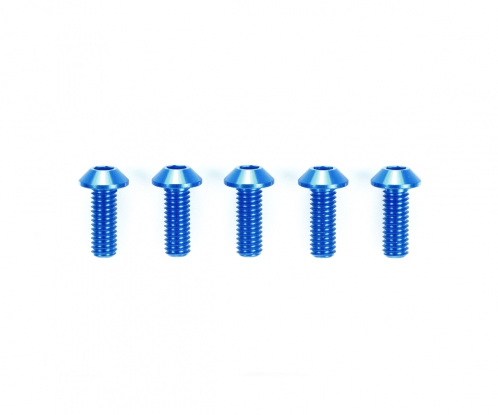 Tamiya 42329 TRF 3x8mm HG 6-Kantkopf Alu Schraube (5) 300042329
