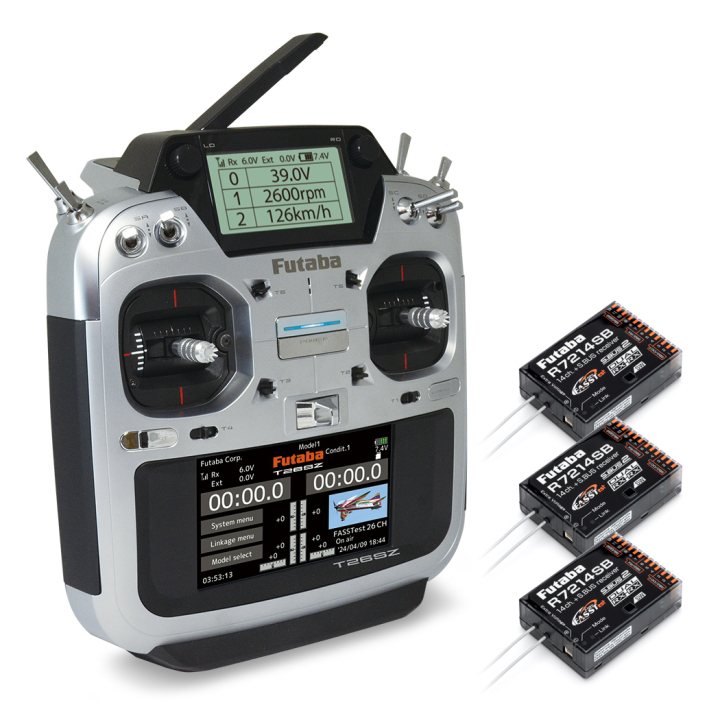 Futaba T26SZ Fernsteuerung FASSTest26, 3/R7214SB, 2S LiPo FP05003241-3