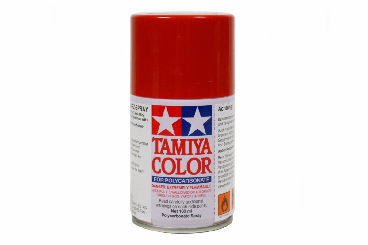 Tamiya Color Lexan Spray Farbe PS-60 Hell Rot Glimmer PS60 Light Red Glimmer 100ml 300086060 - Abbildung 1
