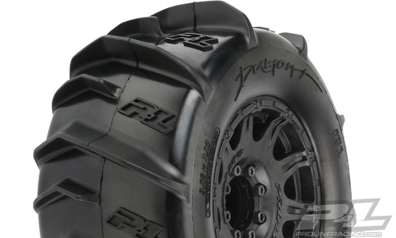 Pro-Line Dumont Paddle Sand/Schnee-Reifen 3.8 v/h MT Truck 17mm auf Raid-Felge schwarz 8x32 (removable Hex) 10192-10
