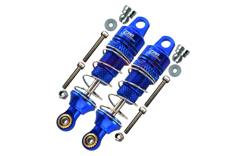 GPM ALUMINUM FRONT SPRING DAMPERS (50MM) Team Losi Mini-T 2.0 blau