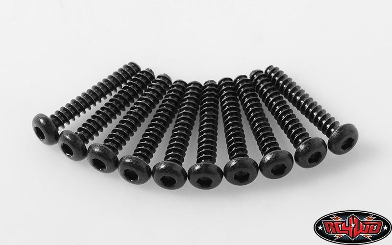 RC4WD Button Head Self Tapping Screws M3 X 18mm (Black) Z-S1693