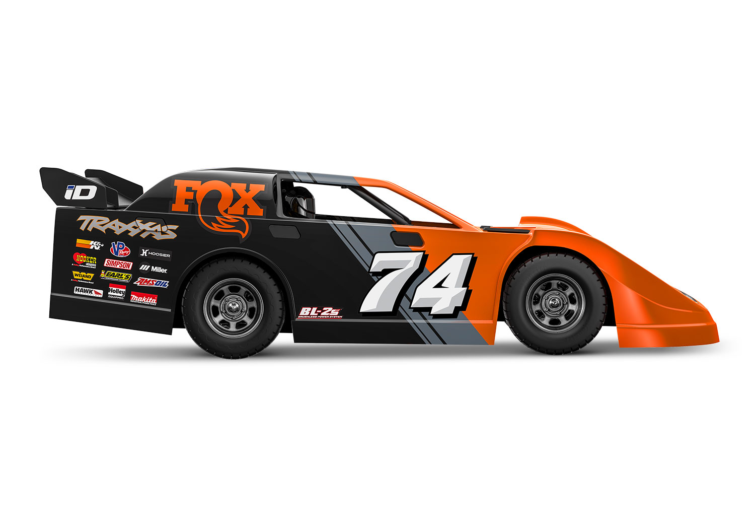 Traxxas Slash Modified Late-Model Competition BL-2S FOX 1/10 Dirt Oval Racer RTR Brushless 104364-74 - Abbildung 4
