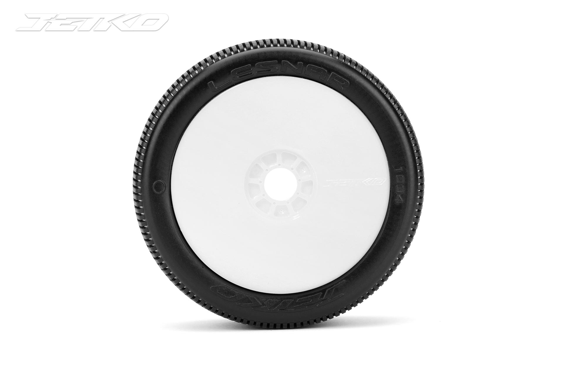 Jetko Lesnar Composite S.Soft verklebt auf Felge Revo weiß 1:8 (2) JK1004CSSRW
