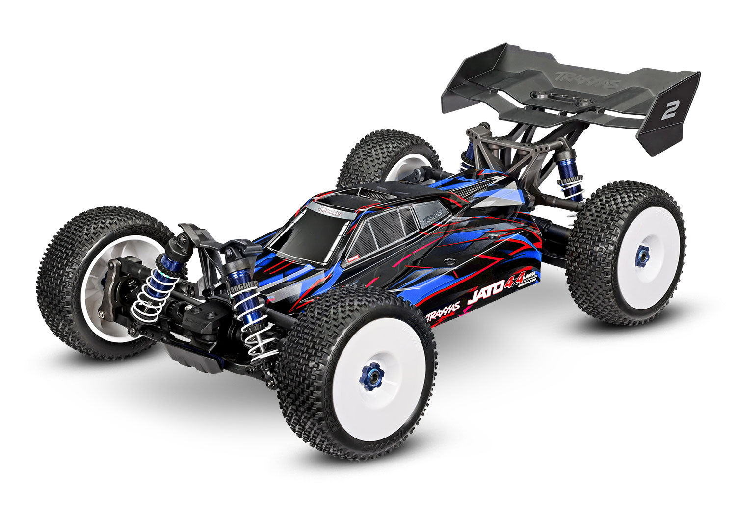 Traxxas JATO 4x4 VXL 4S Brushless Buggy blau HD-Teile RTR 90386-4 - Abbildung 1