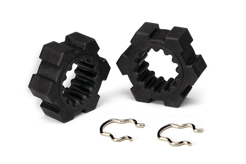 Traxxas Radmitnehmer, Sechskant (2) Hex-Clips (2) 7756