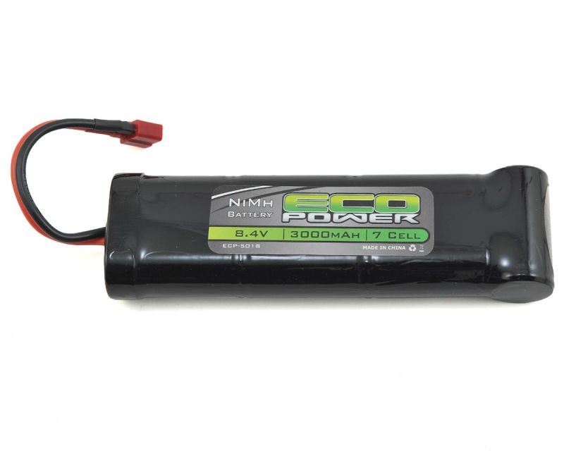 EcoPower 8.4V/3000mAh 7-Cell NiMH Stick Pack Batterie mit T-Style Stecker ECP-5018