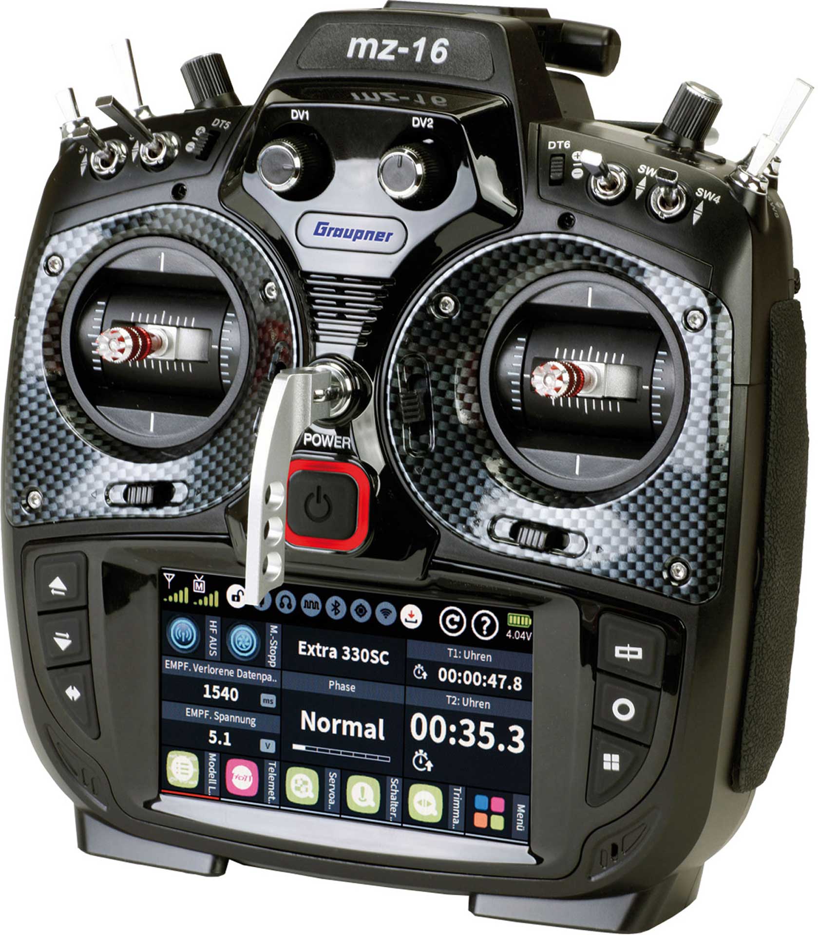 GRAUPNER MZ-16 HOTT 16-KANAL Einzelsender 2,4Ghz Fernsteuerung S1047.77