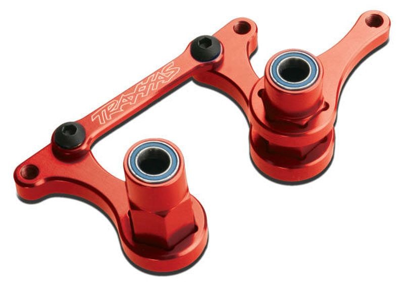 Traxxas Lenkungsteile Alu rot 3743X