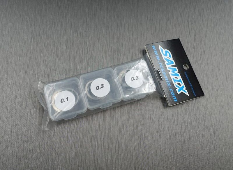 SAMIX 30pcs 13x16x0.1,0.2,0.3 (with 3 small plastics box) für Shim set SS-3013