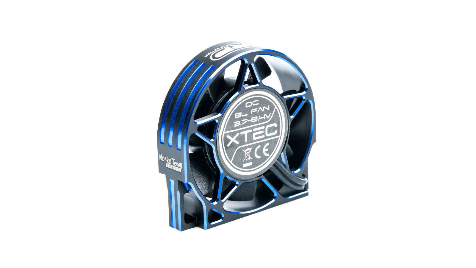 LRP WorksTeam Aluminium SuperHighRev. Motorlüfter V2 40x40x10mm / 1S / 2S / Empfängerstecker