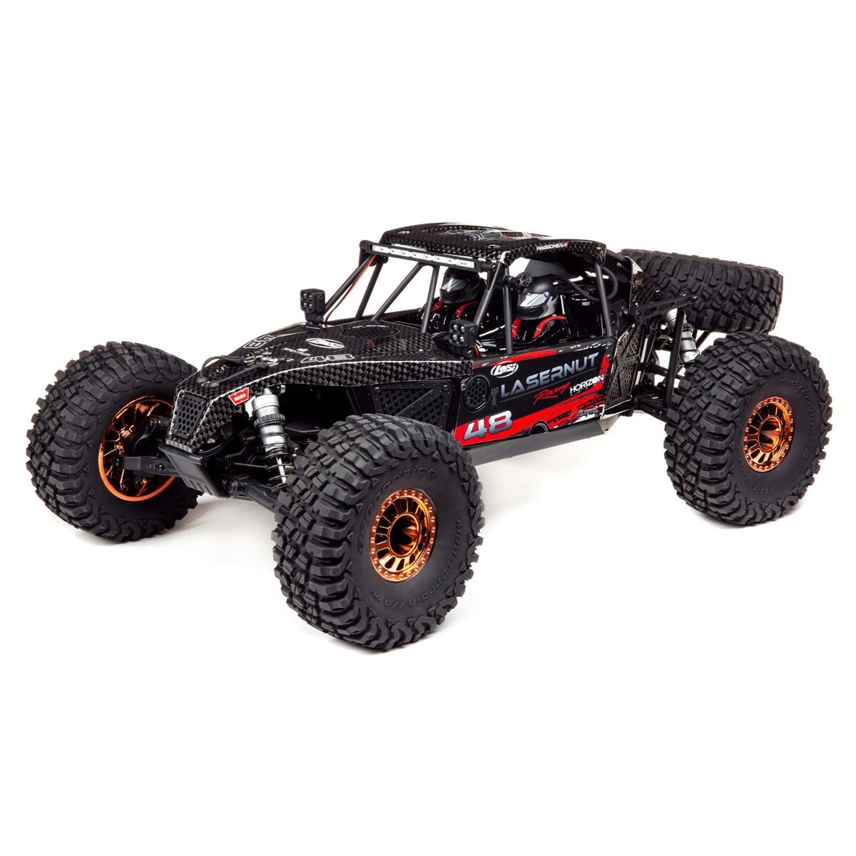 Losi Lasernut U4 1/10 4WD Rock Racer RTR Schwarz LOS03028T2