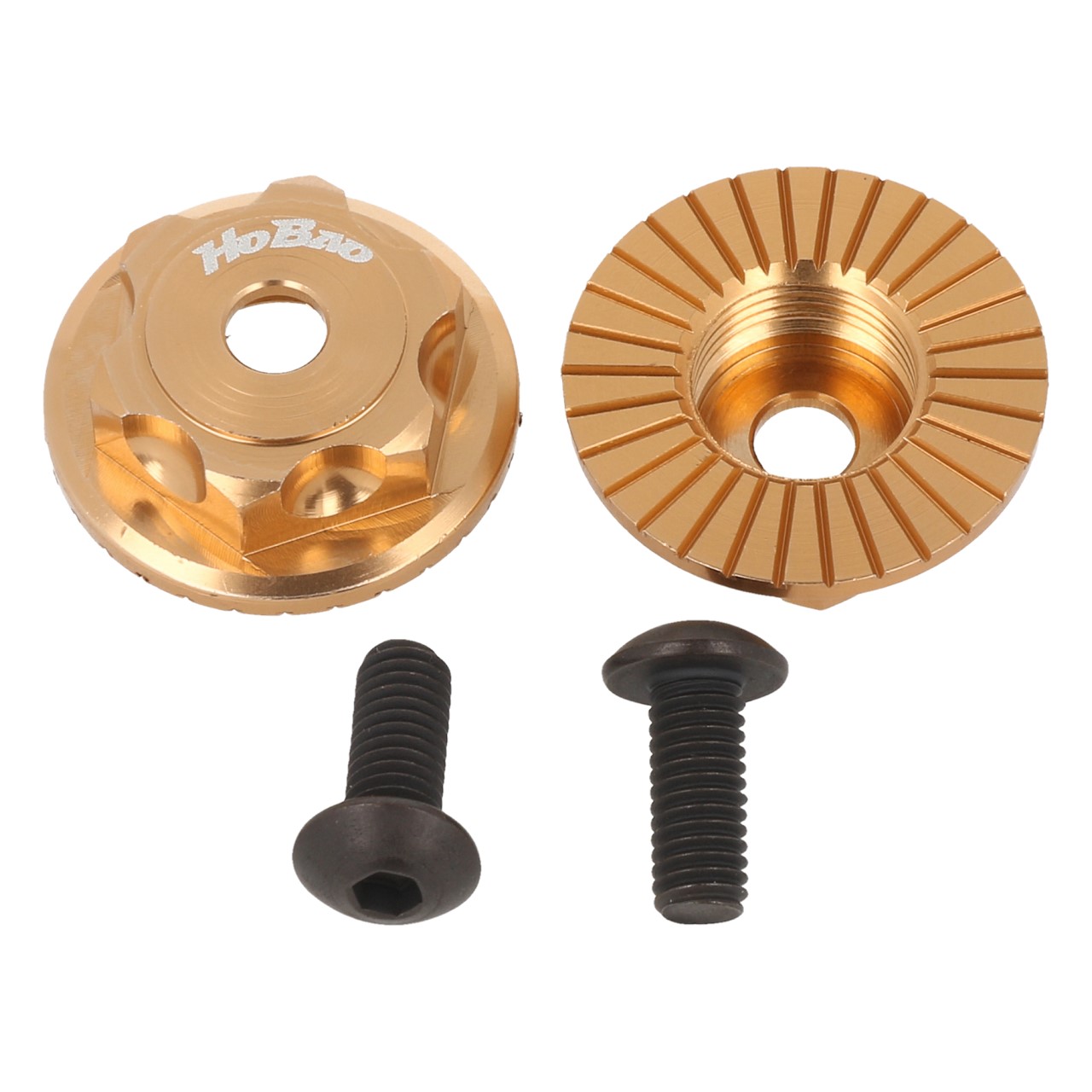 HoBao Radmuttern geschlossen gold (2 Stk.) OP-0091