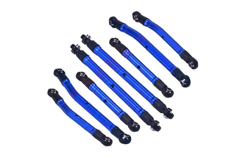 GPM Einstellbarer Long Arm Lift Link-Set 6061-T6 Alu blau für TRX-4M High-Trail TRX4MA160ABBEB