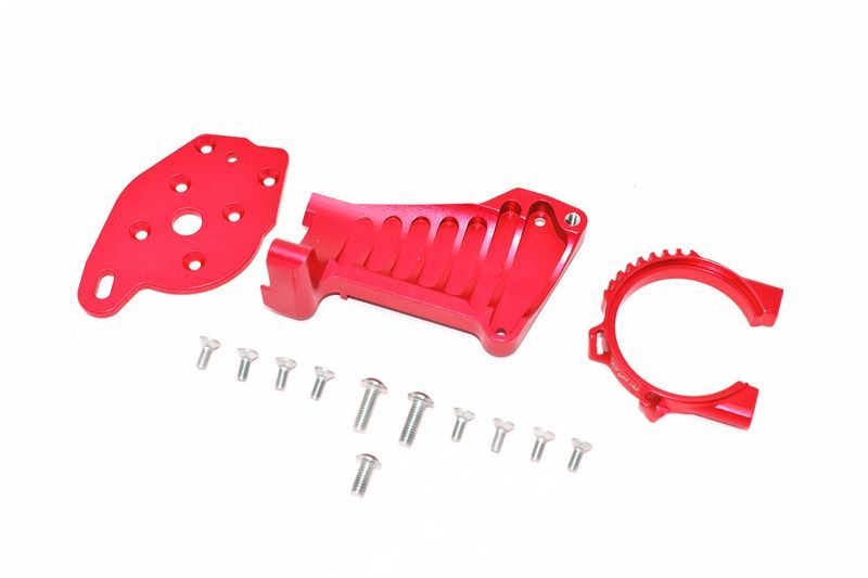 GPM Alu Motorbefestigung rot Traxxas MAXX