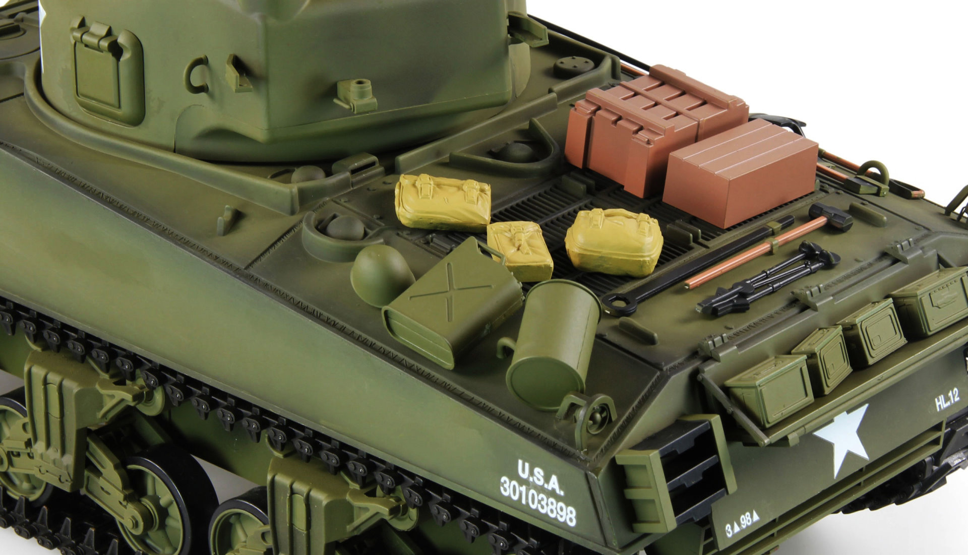 Amewi U.S. M4A3 Sherman 1:16 Advanced Line IR/BB Panzer Sound/Rauch/Metall 23114 - Abbildung 5
