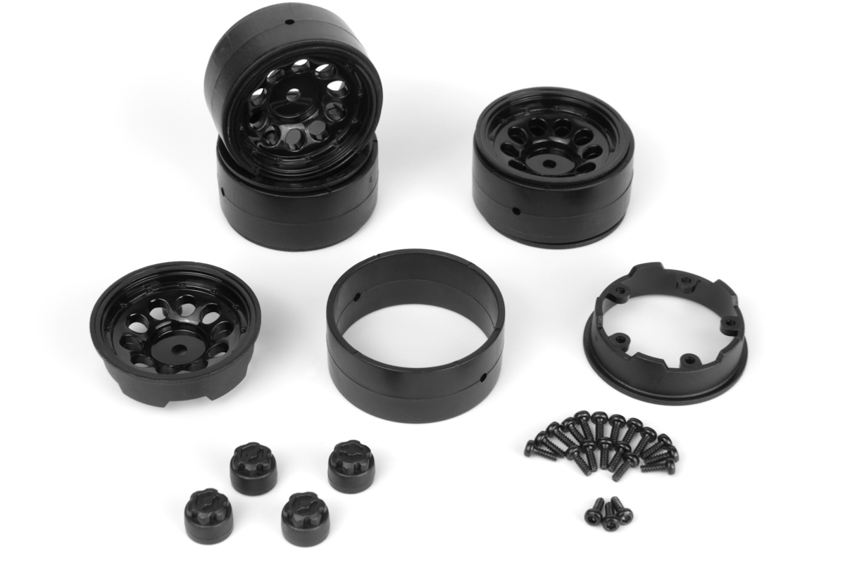 HPI CS-10 Beadlock Felgen 1.2in (Black/4St.) 160841