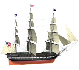 Billing Boats USS Constitution Baukasten BB508