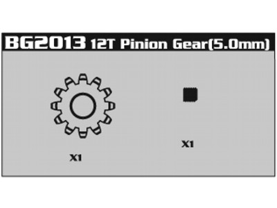 Amewi BG2013 12T Pinion Gear BG2013