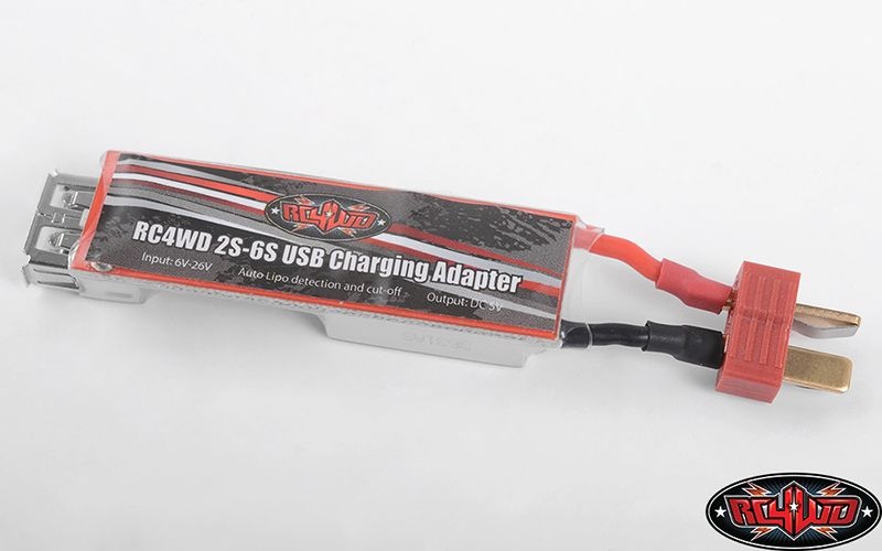 RC4WD 2S-6S USB Charging Adapter w/T Style Plug Z-E0109