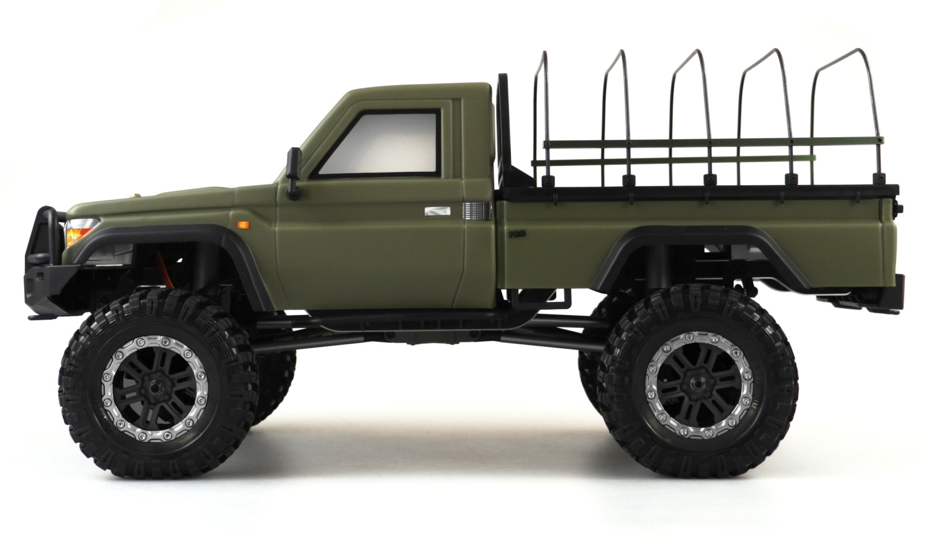 Amewi AMXRock RCX10BS Scale Crawler Pick-Up 1:10, RTR militär grün 22460