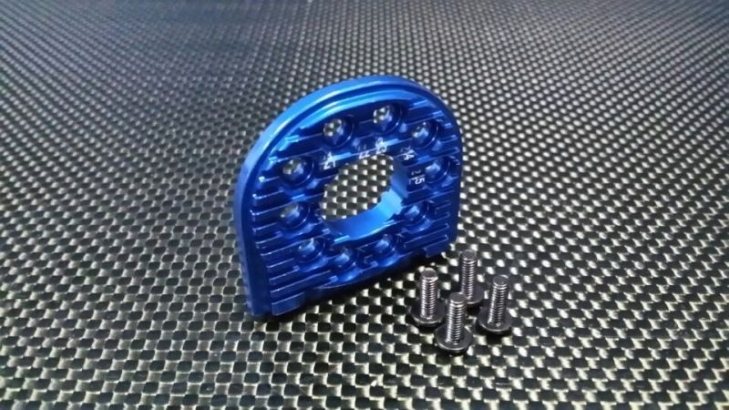 GPM Alu Motorbefestigung (für 16-25T) blau Tamiya TT02