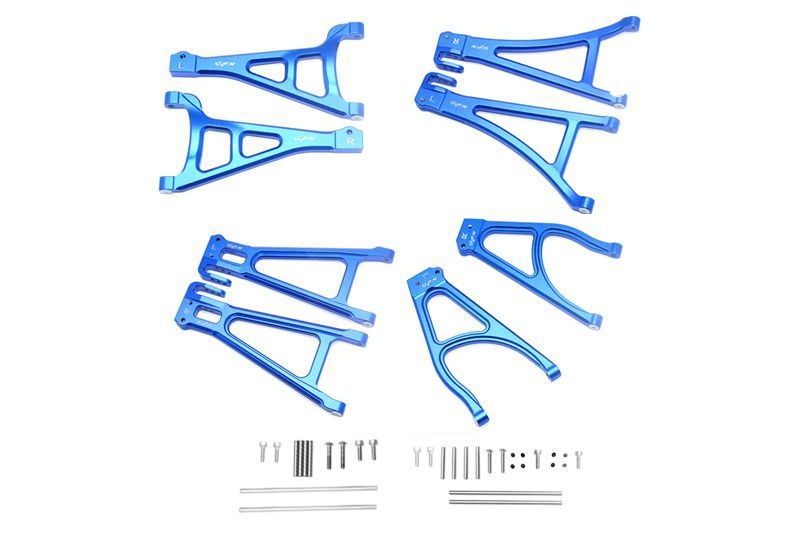 GPM Alu Querlenker Set komplett v/h blau Traxxas 1/10 E-Revo