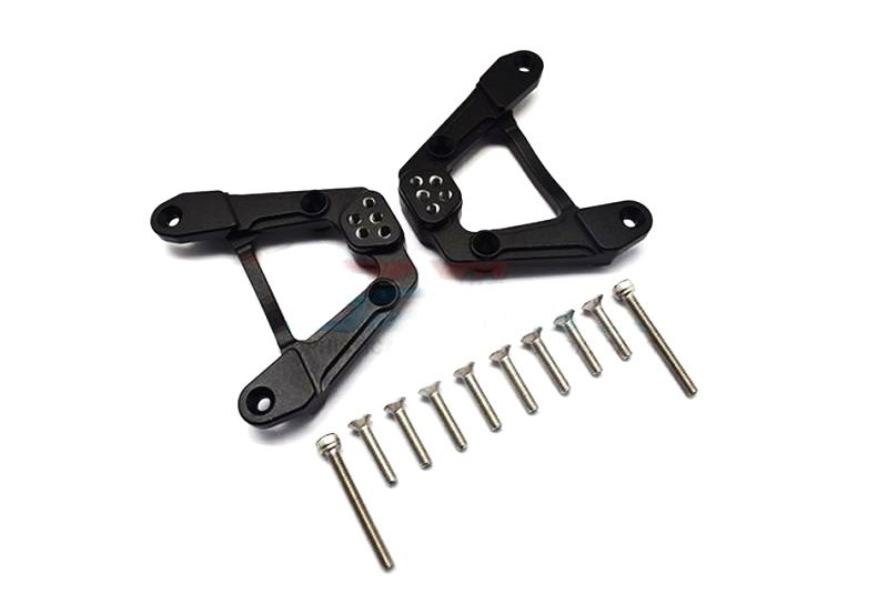 GPM Aluminium Dämpferbefestigung variabel hinten schwarz GPM AXIAL SCX6 JEEP JLU WRANGLER SCX6030BK