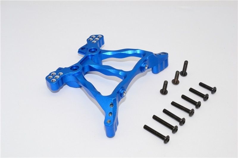 GPM Alu Dämpfersteher hinten eloxiert blau Traxxas Slash/Rally/Stampede 4x4
