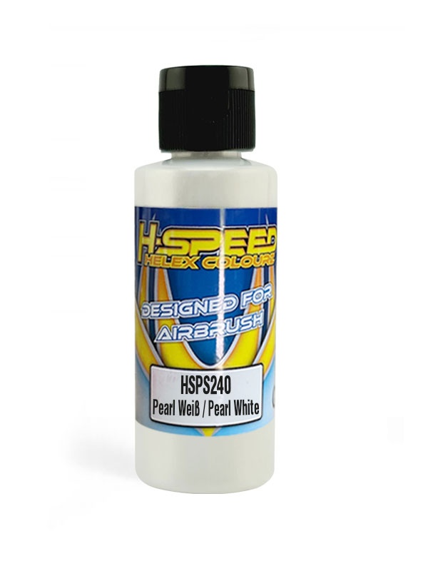 H-SPEED Lexan Airbrush Farbe 60 ml Pearl Weiß / Pearl White HSPS240