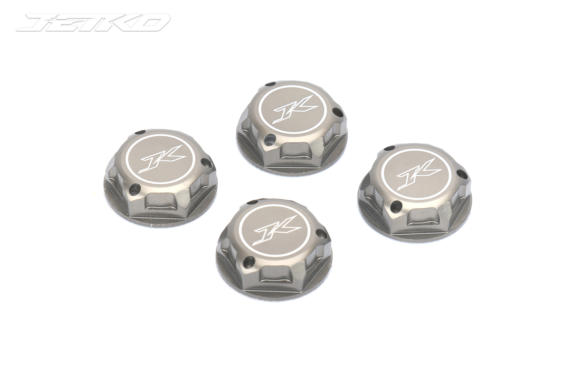Jetko 17mm Radmutter Aluminium 17mm geschlossen harteloxiert (4) JK661701HA