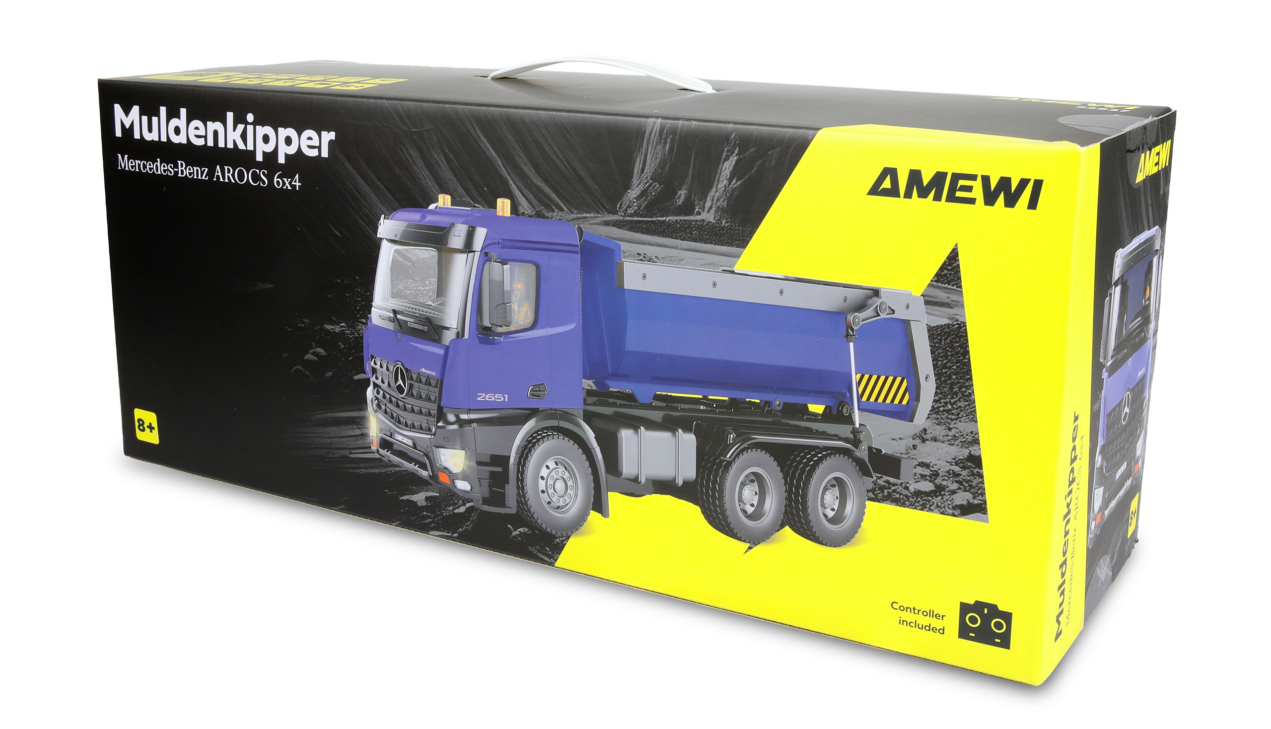 Amewi Mercedes-Benz Arocs Muldenkipper 6x4 RTR blau 22537