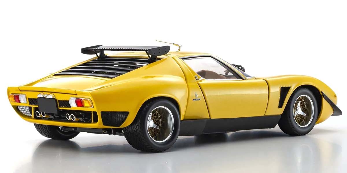 Kyosho 1:18 Lamborghini Miura SVR 1970 Yellow-Black 08319GY - Abbildung 2