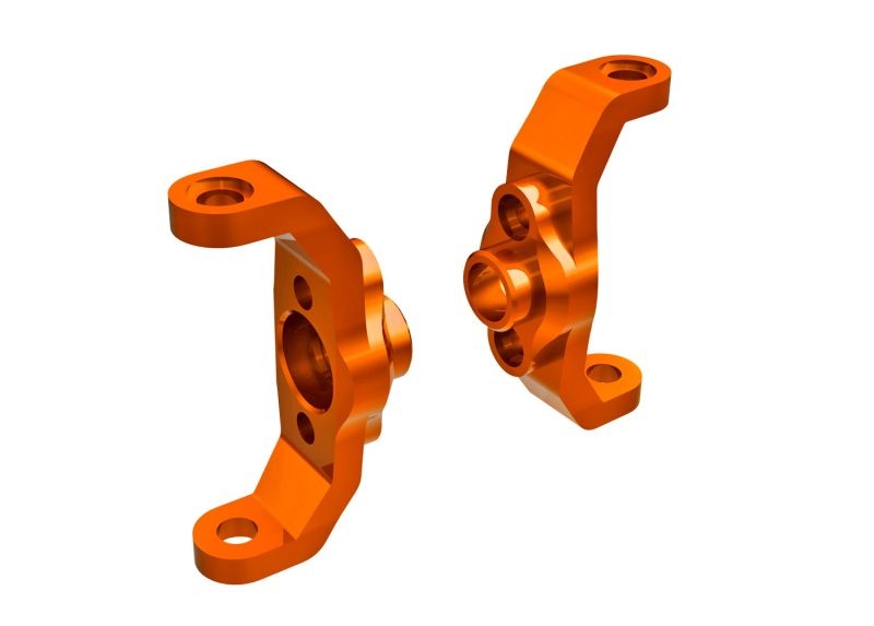 Traxxas Caster-Blocks, 6061-T6 Alu orange eloxiert l/r 9733-ORNG