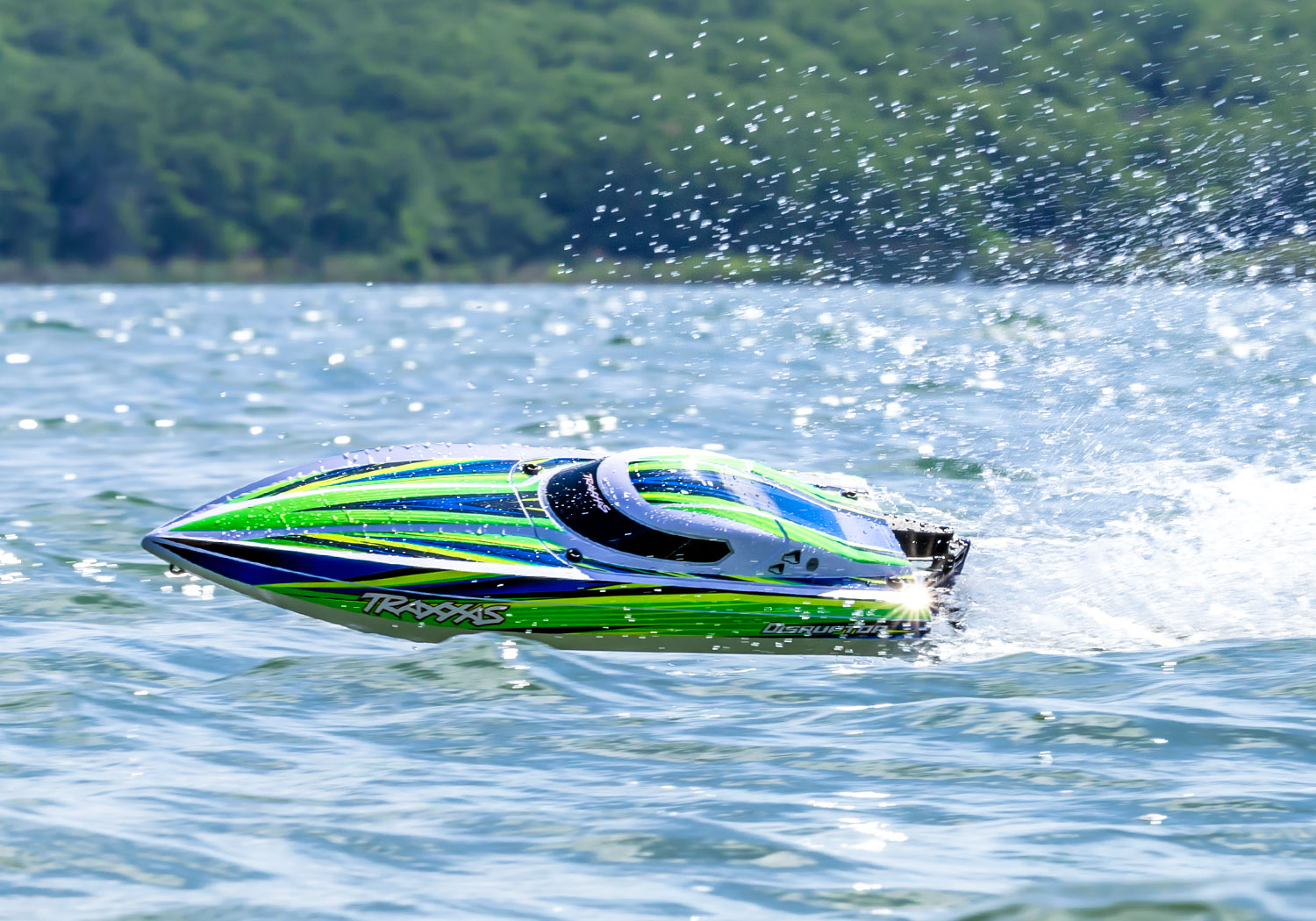 Traxxas DISRUPTOR Grün 26 Zoll Brushless Rennboot V-Rumpf 106064-4 - Abbildung 9