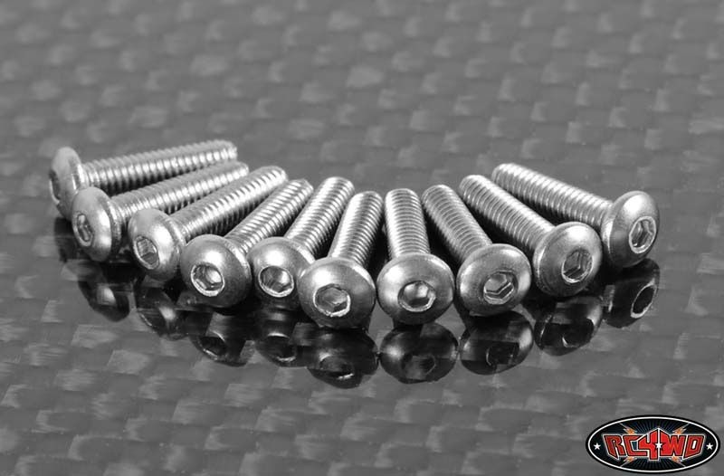 RC4WD Button Head Cap Screws M2.5 x 10mm (10) Z-S0980