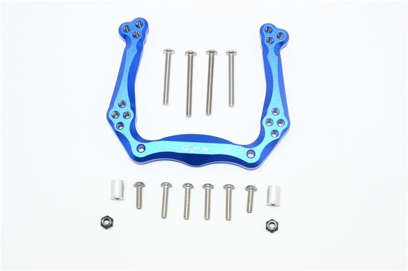 GPM Alu Dämpferbrücke vorne blau Traxxas Slash 2WD