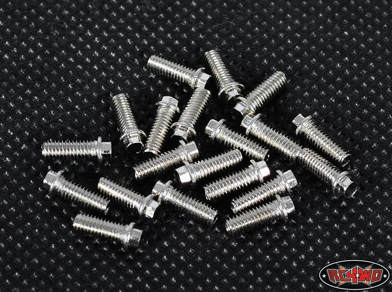 RC4WD Miniature Scale Hex Bolts (M3x8mm) (Silver) Z-S0695