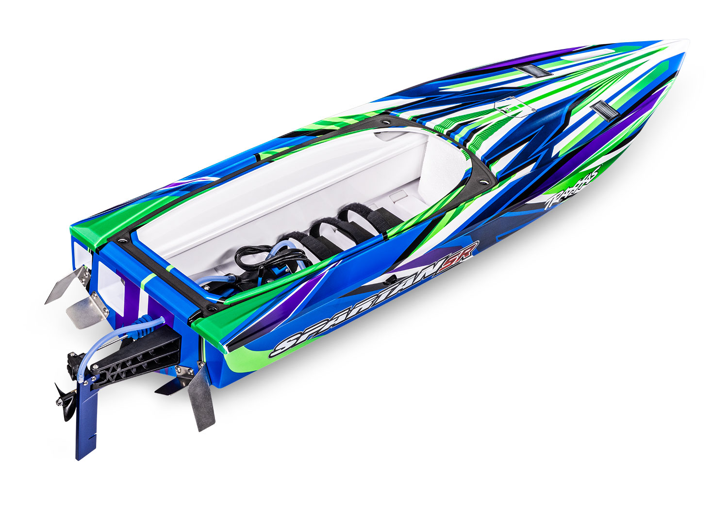 Traxxas SPARTAN SR Grün Brushless 36 Zoll Rennboot 103076-4 - Abbildung 7