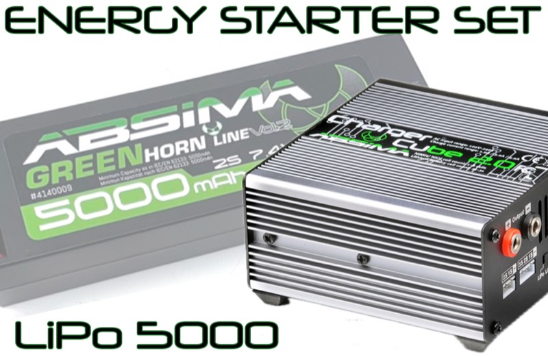 Absima RC Energy Starter Set 5000 (LiPo/Cube 2.0) 4200032