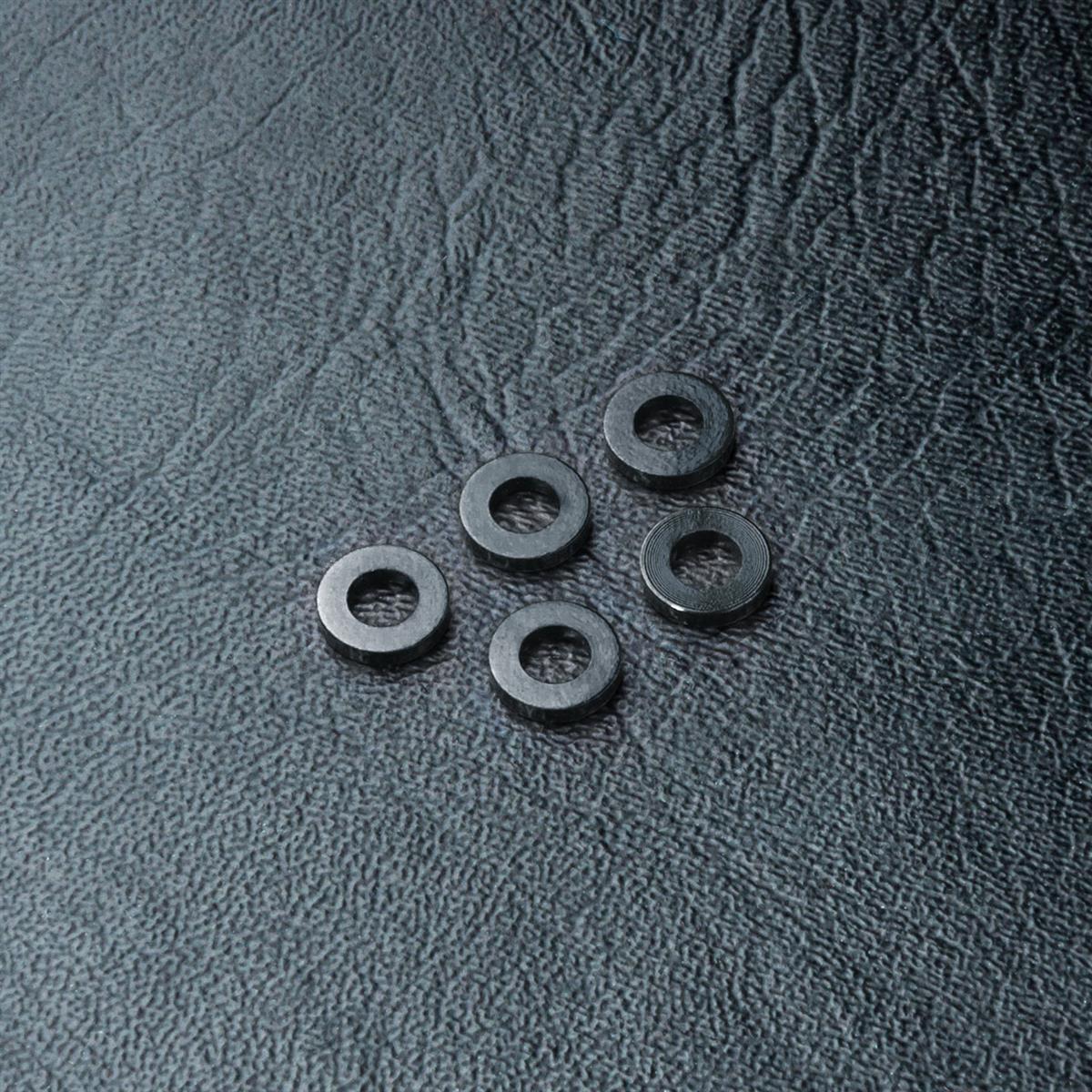 820026BK Beilagscheibe Alu 3x5.5x1.0mm schwarz (5 Stück)
