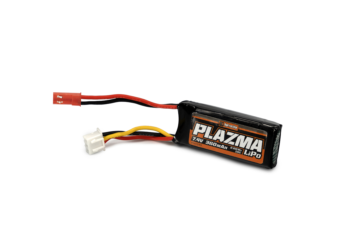 HPI Plazma 7.4V 360mAh 10C LiPo Akku Pack 161293